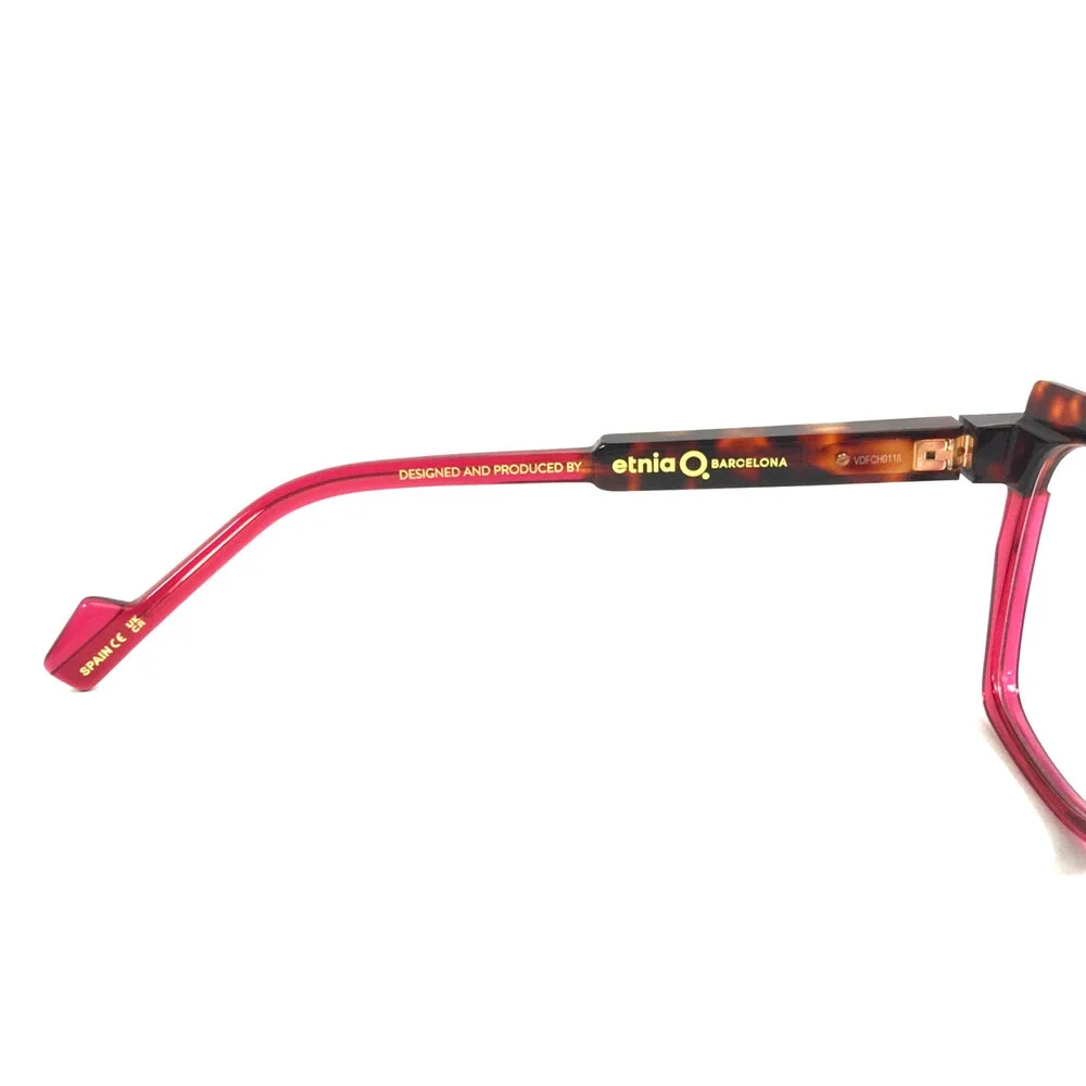 Etnia Barcelona Eyeglasses Frames CHROMA N39 HVRD Havana Red Brown 52-18-140